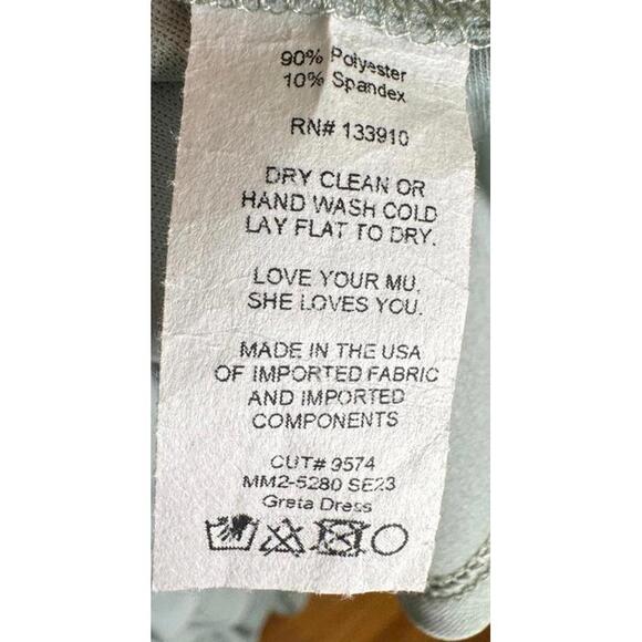 Show Me Your Mumu - Greta Tiered Ruffle Maxi Dress NWT - Dusty Blue - Size XS - Picture 7 of 7